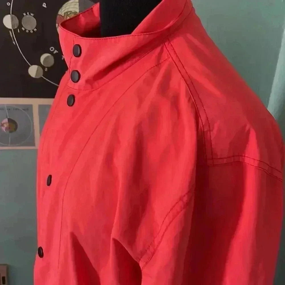 Fossil Bright orange lightweight windbreaker, large - Picture 2 of 7